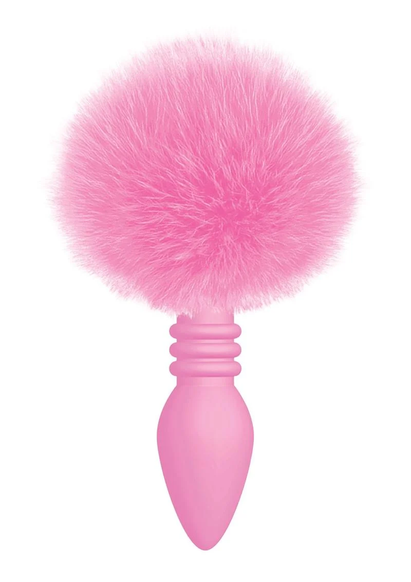 The 9's - Cottontails Silicone Ribbed Bunny Tail Butt Plug