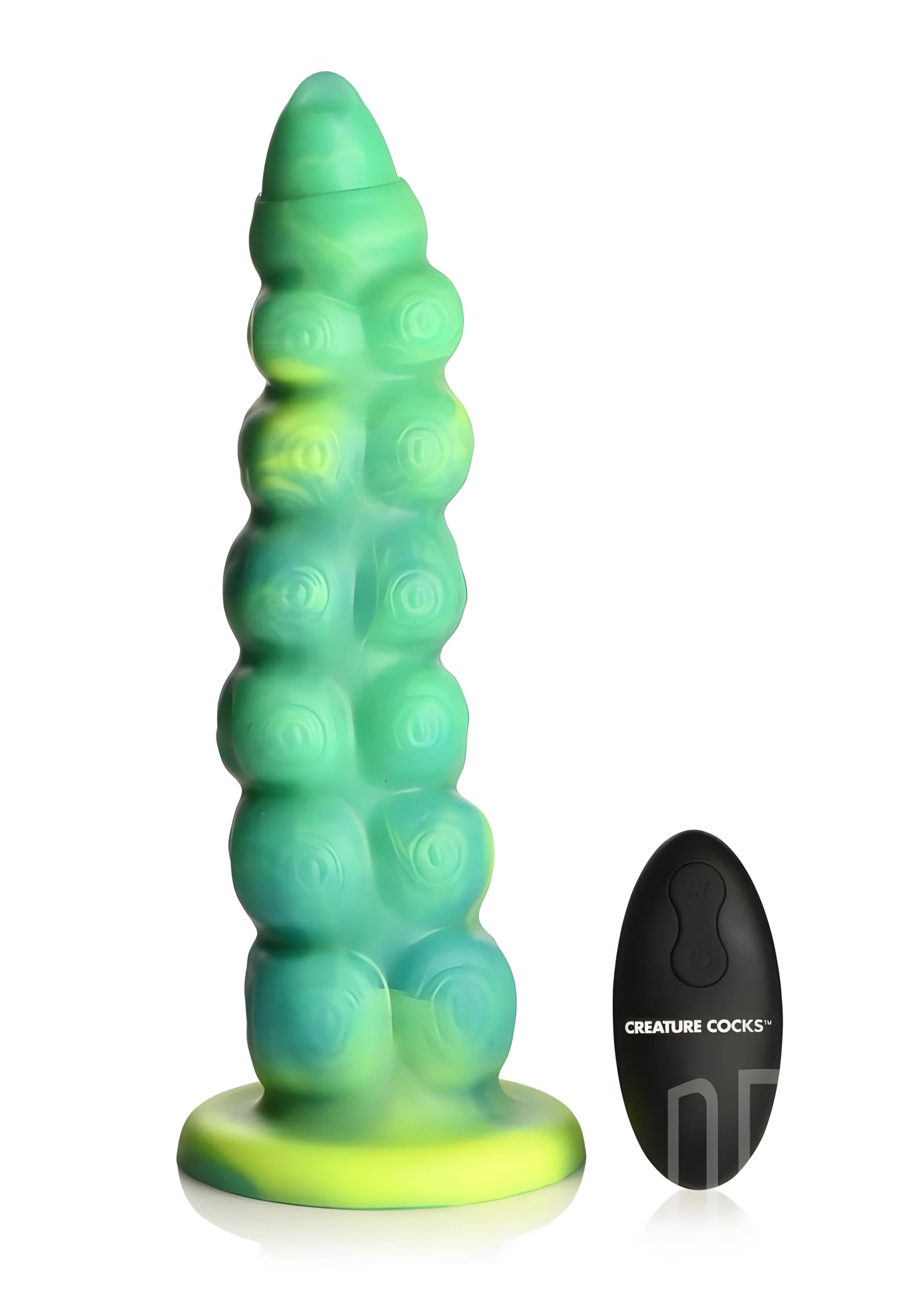 Squirmer Thrusting Vibrating Silicone Dildo