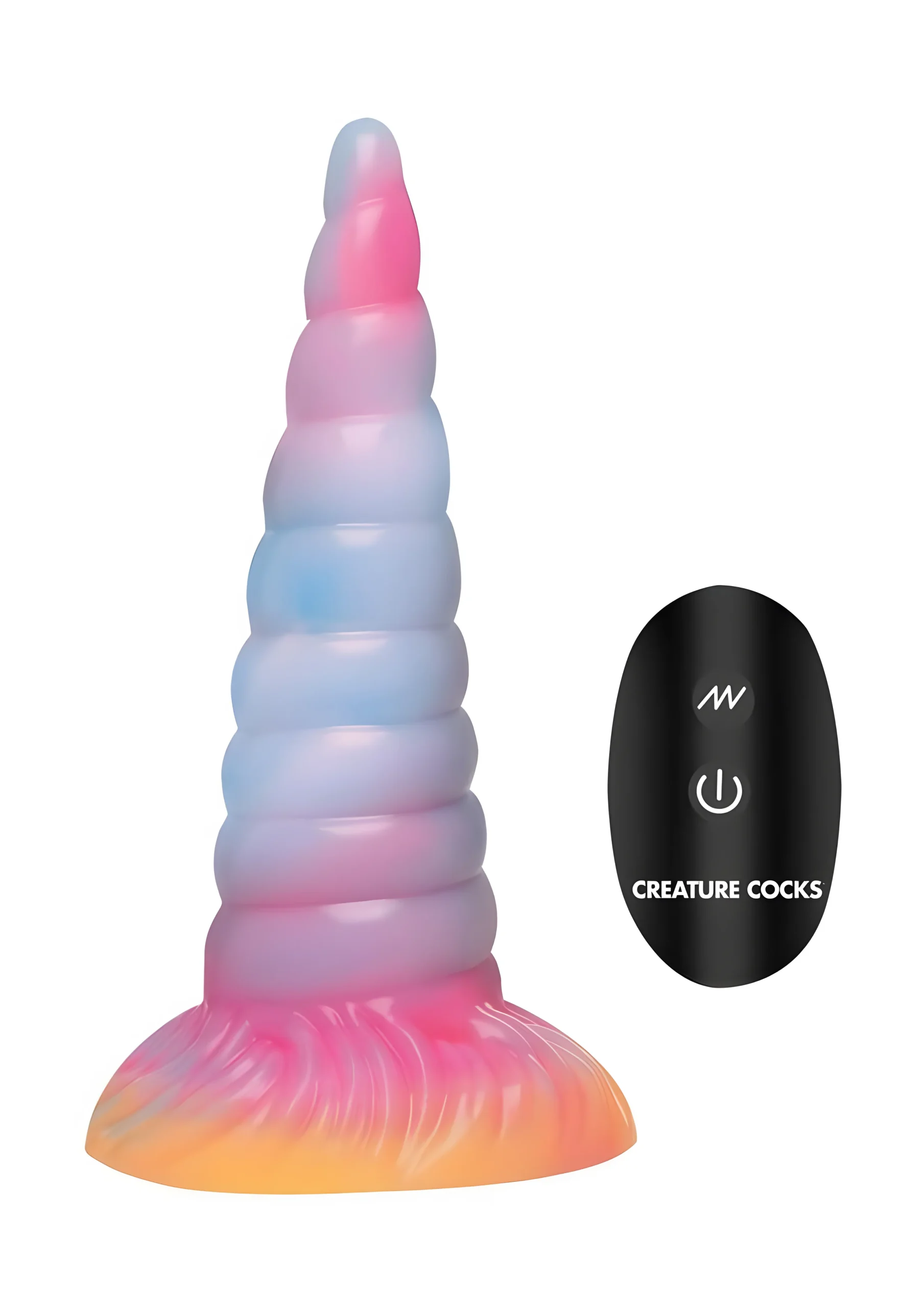 Unicorn Glow Vibrating Silicone Dildo