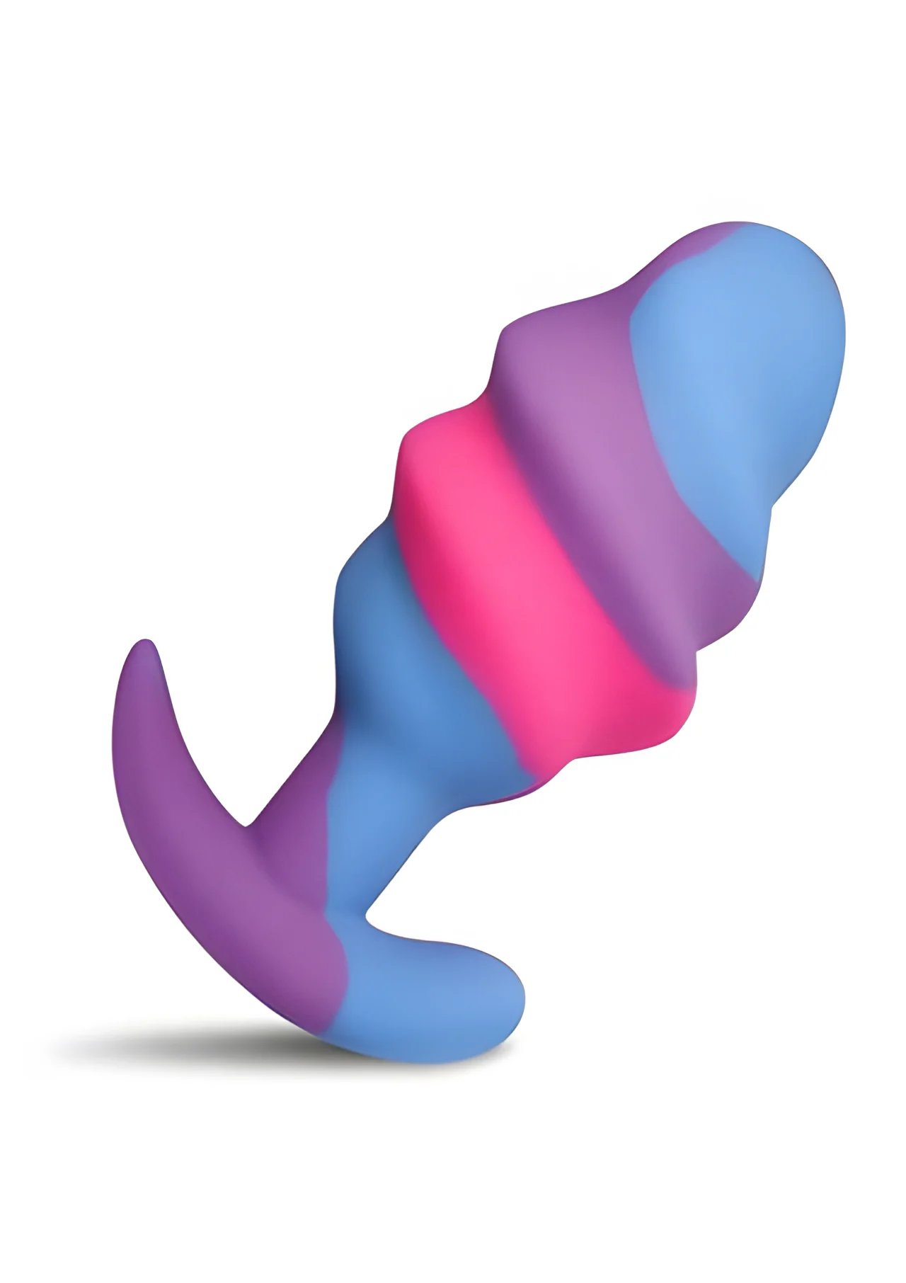 Unicorn Swirl Silicone Butt Plug Large