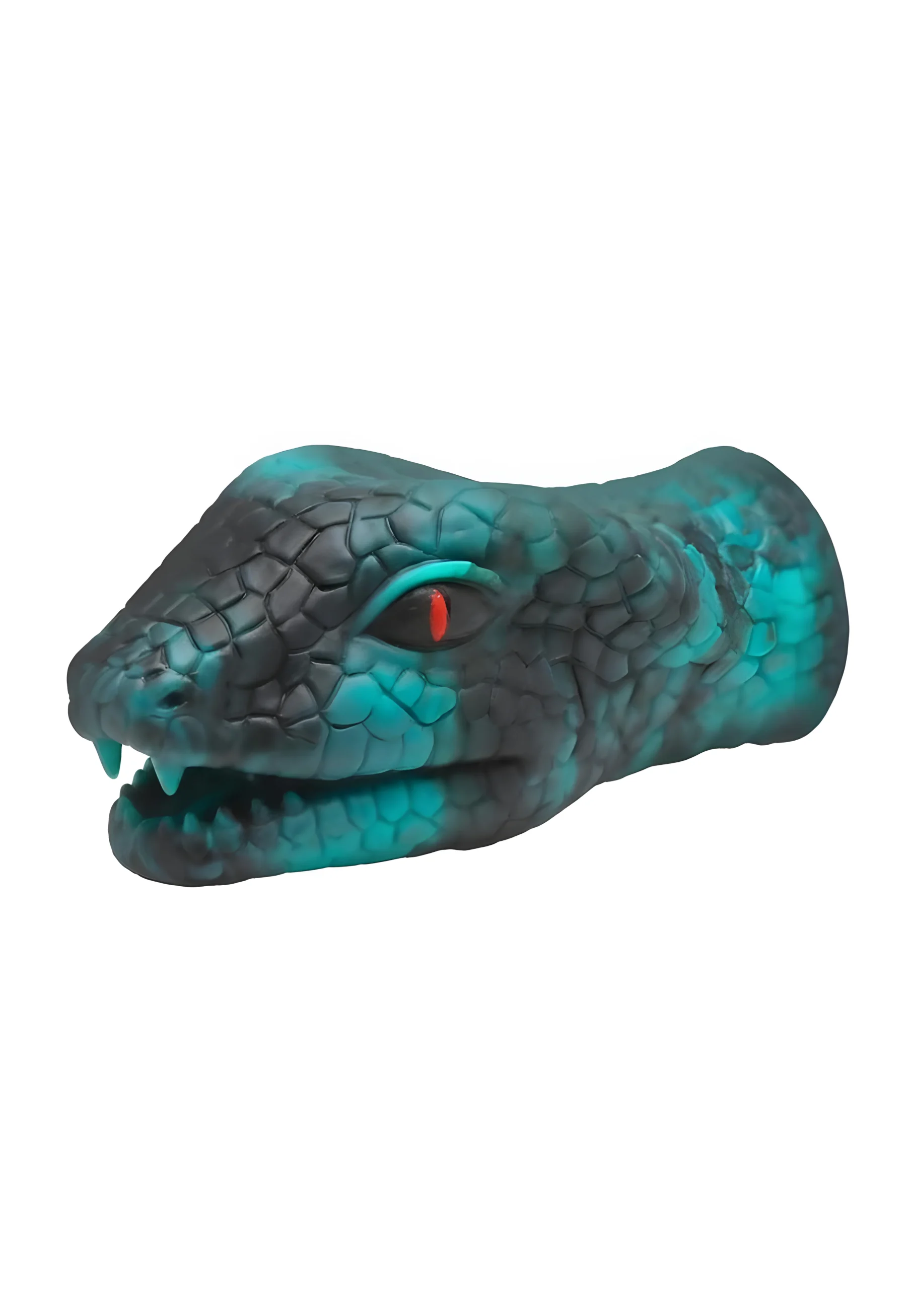 Serpentine Stroker Silicone Masturbator Green