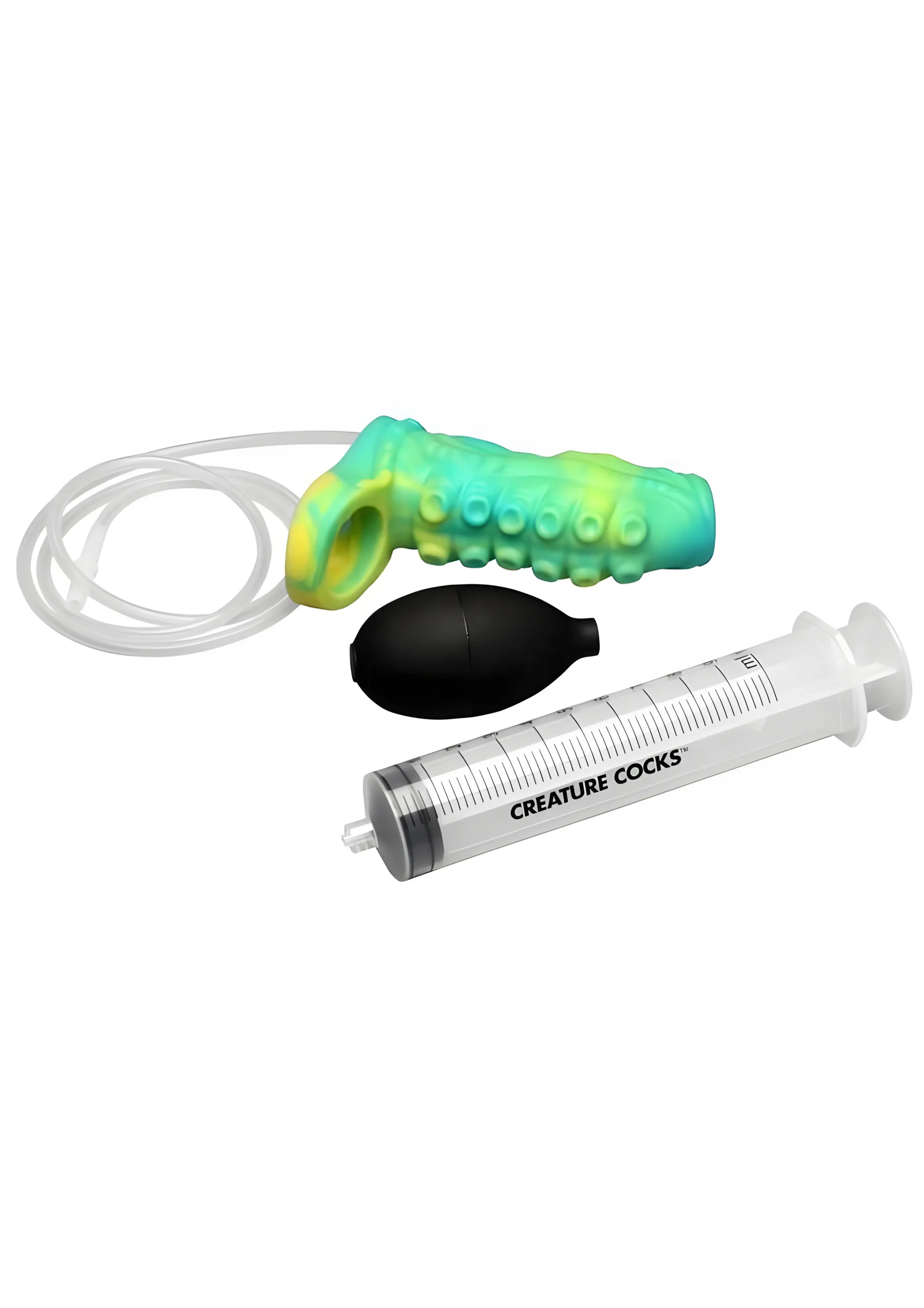 Tentacle Squirting Silicone Enhancer Green