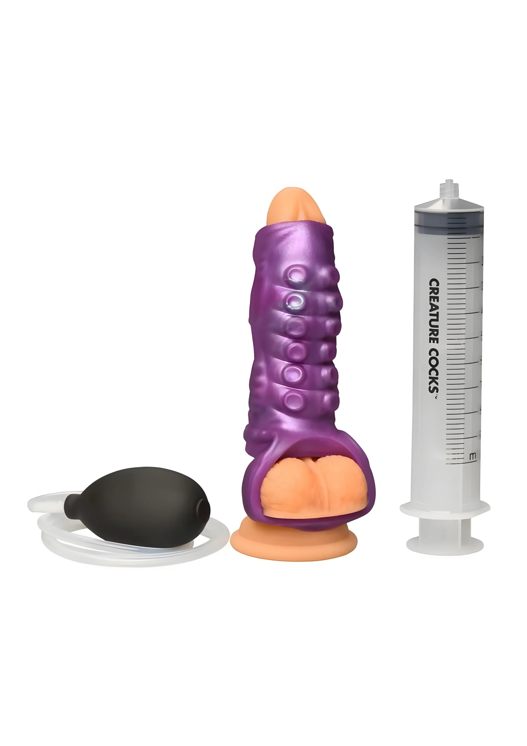 Tentacle Squirting Silicone Enhancer Purple