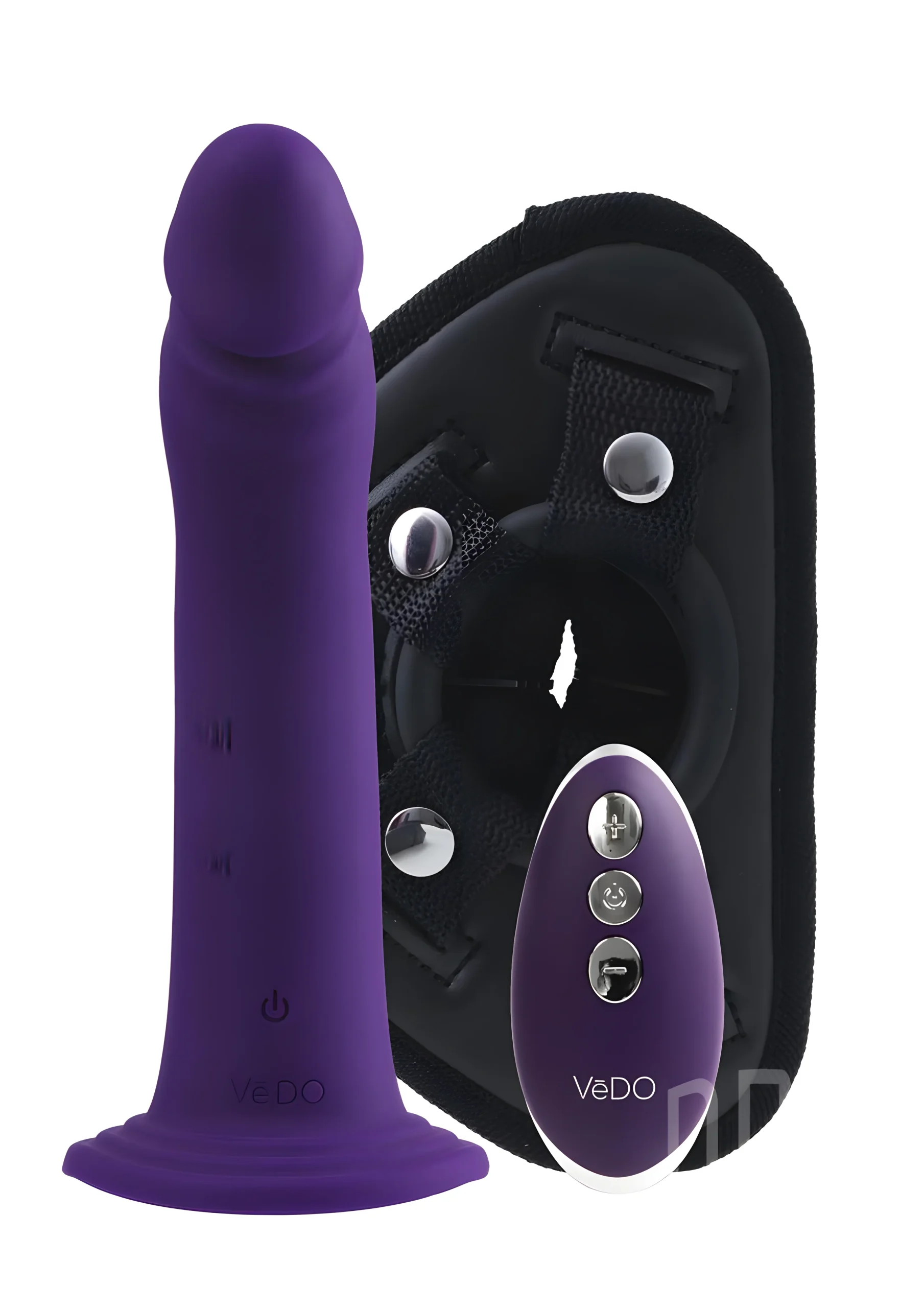 Diki Vibrating Purple Strap On Remote Control