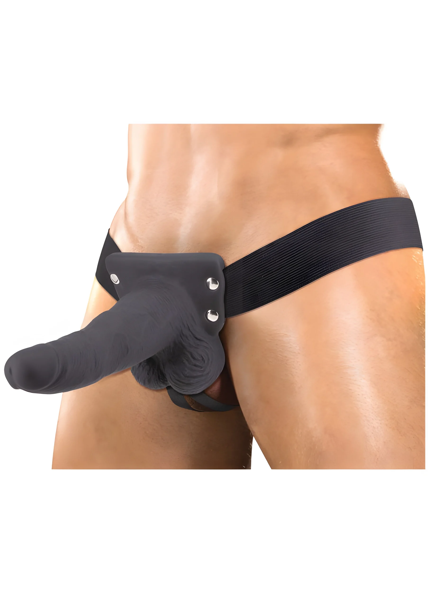Vibrating Hollow 6 Inch Strap-On