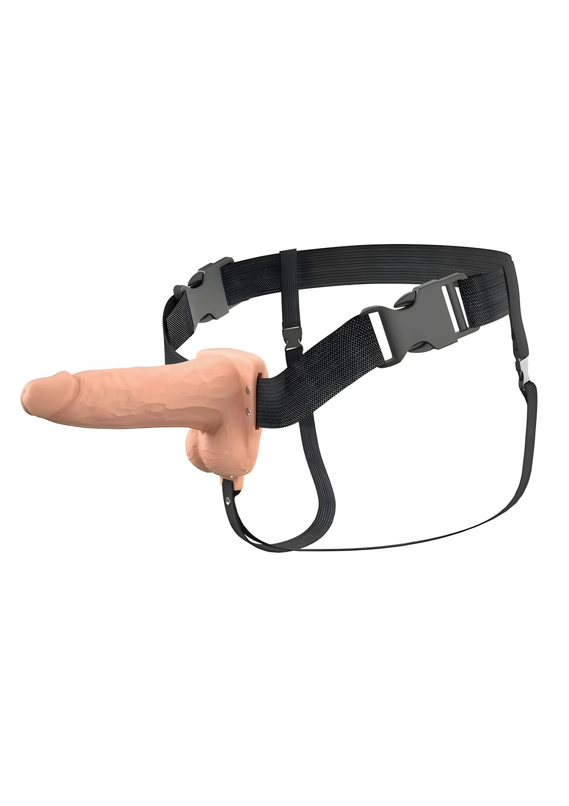 Fantasy X-Tensions Elite Vibrating Hollow Strap-On 6 Inch Vanilla