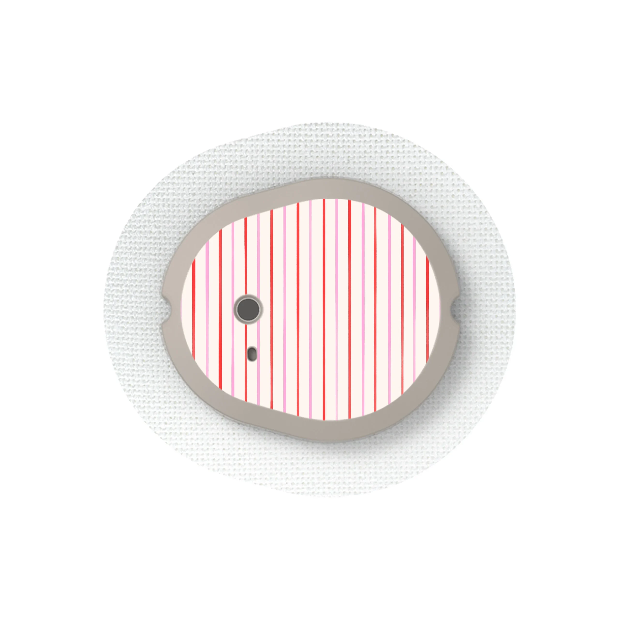 Peppermint Stripes Dexcom G7 and Stelo Transmitter Sticker - Pump Peelz