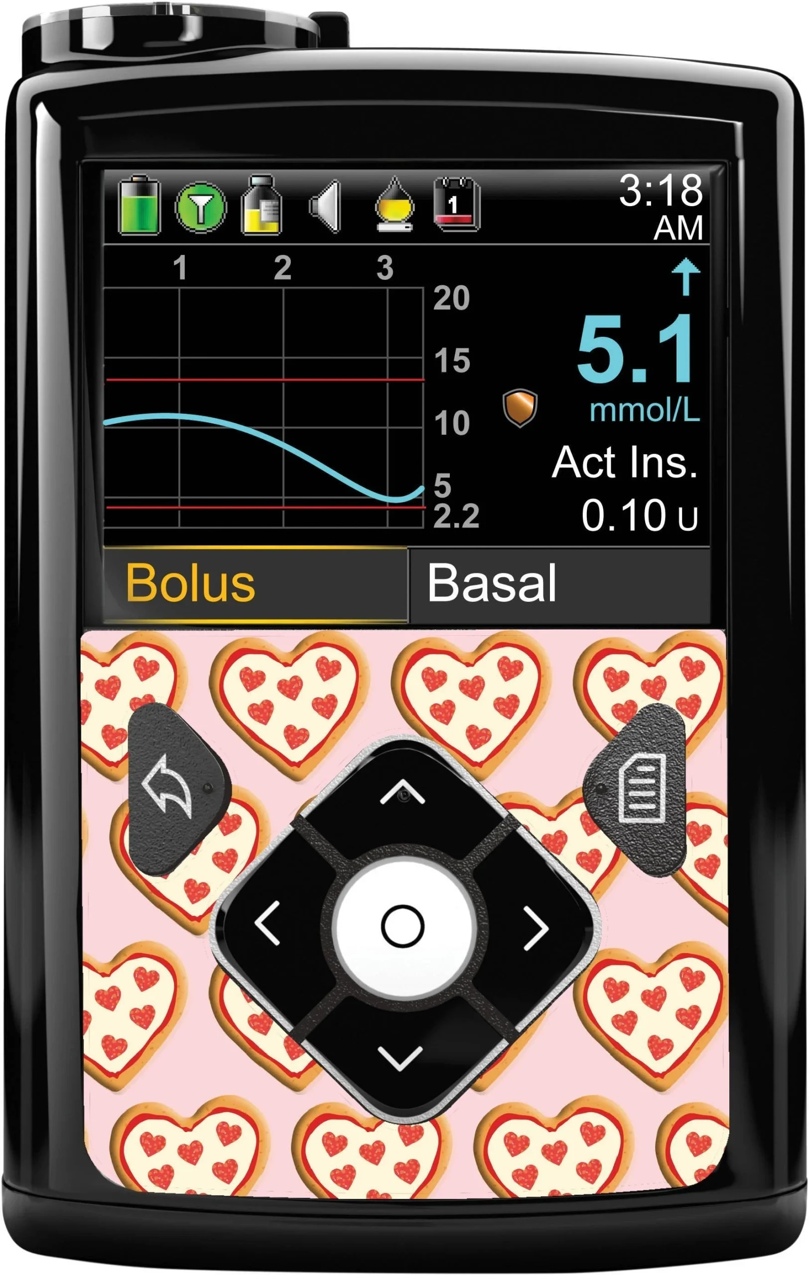 I Heart Pizza Sticker for Medtronic MiniMed 770G & 780G