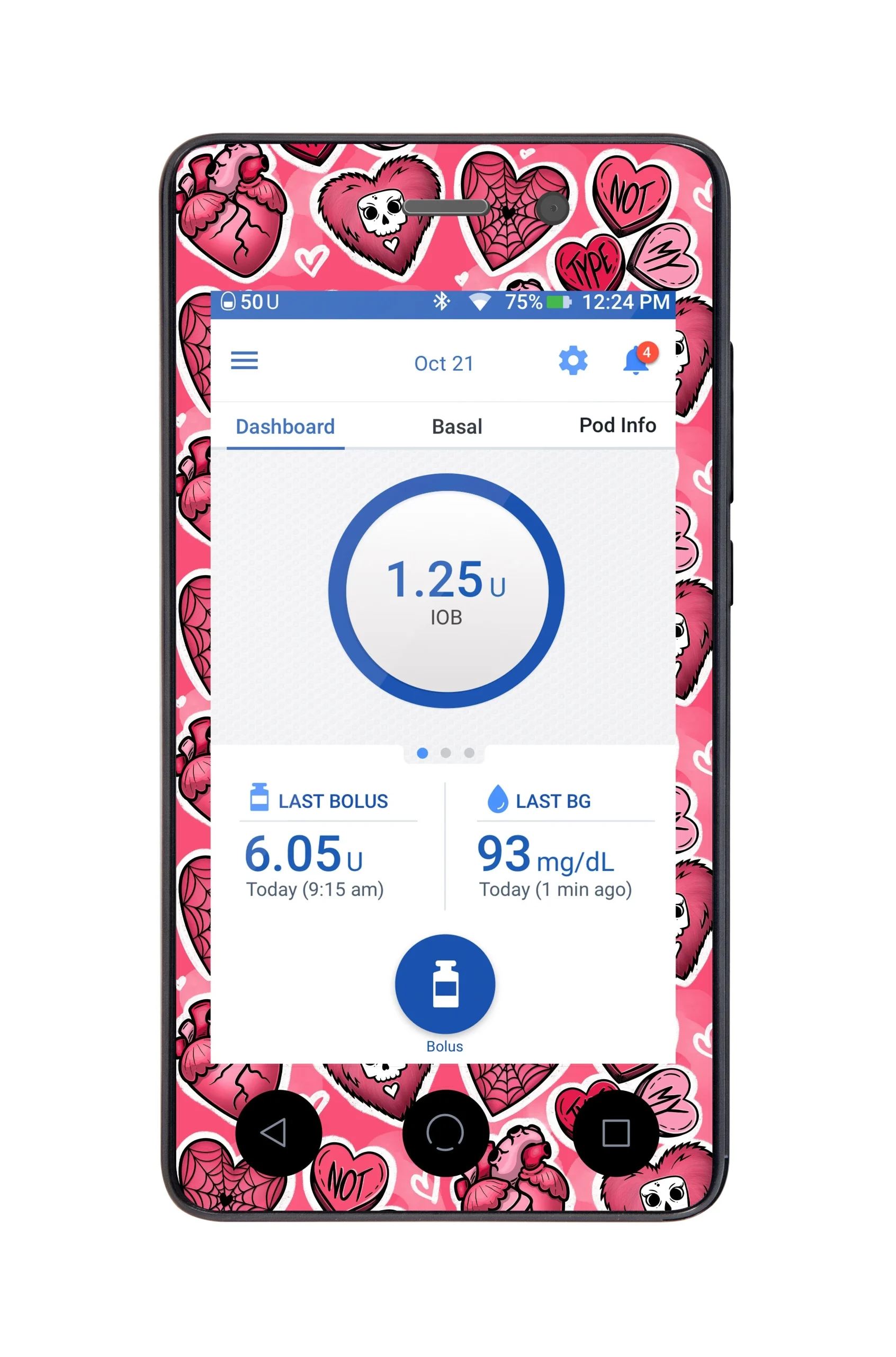 Not My Type Sticker for Omnipod DASH PDM – Pump Peelz