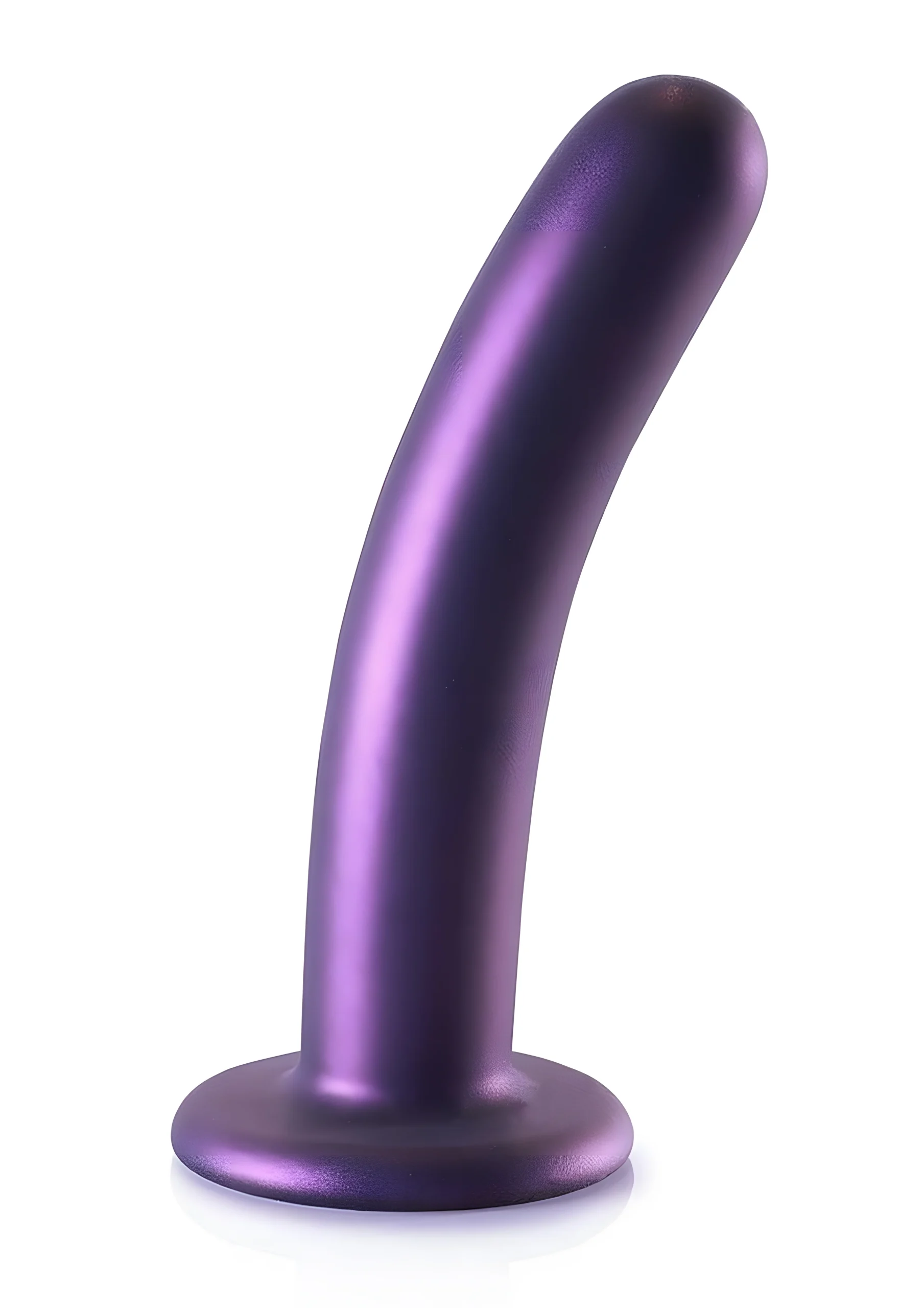 Smooth G-Spot Dildo 6 Inch Metallic Purple