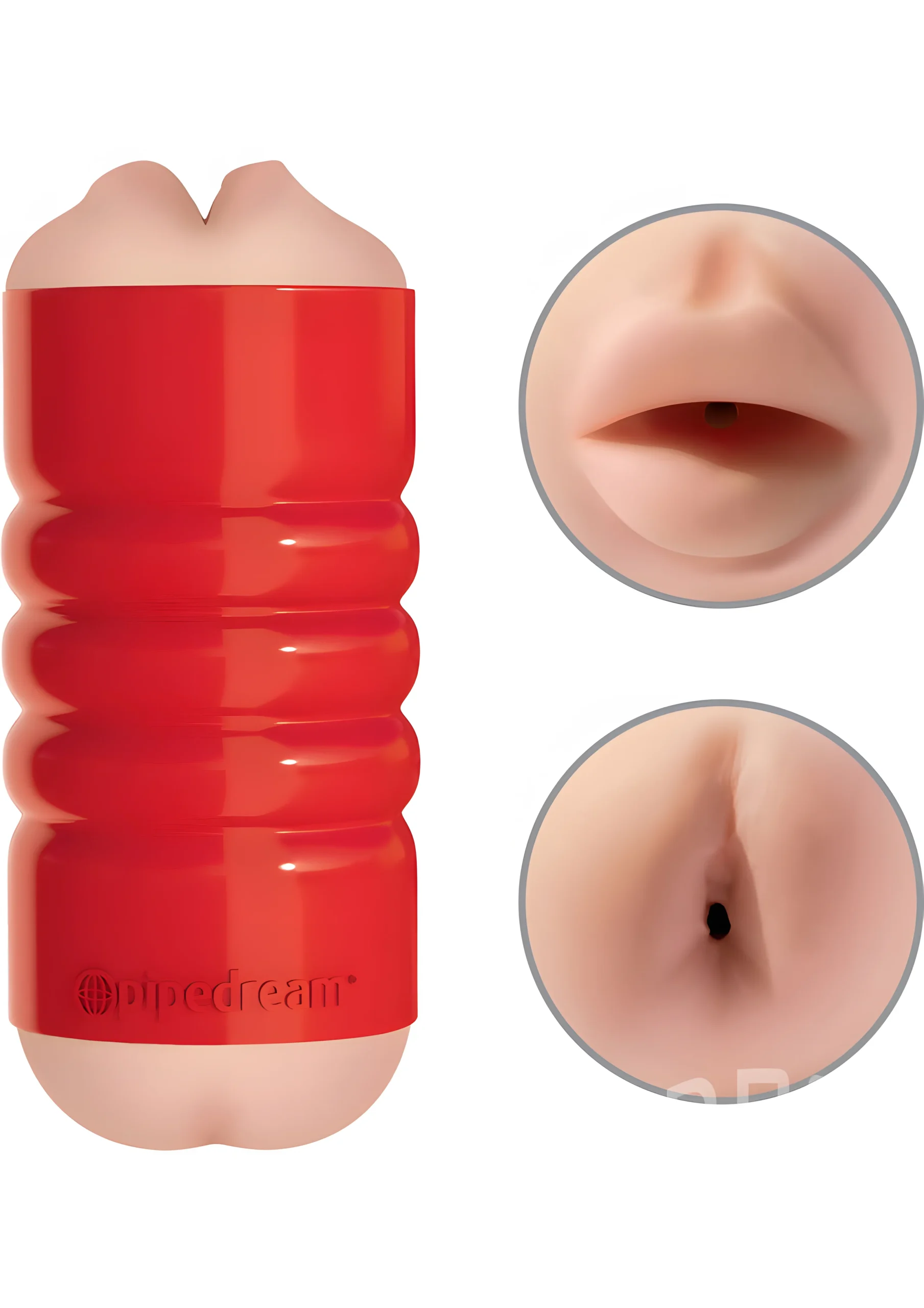 Tight Grip Squeezable Mouth Ass Stroker