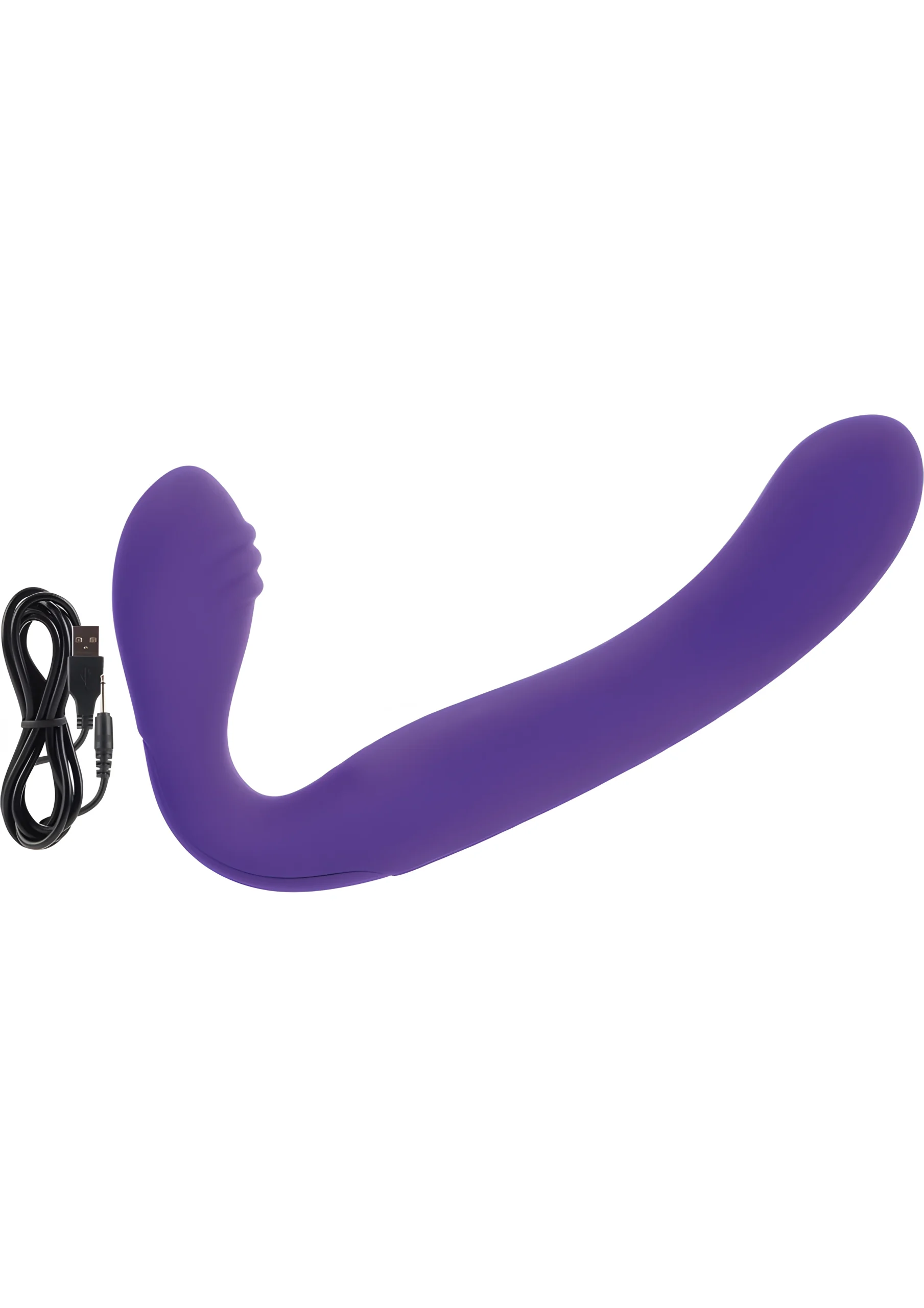 Silicone Love Rider Strapless Vibrating Strap-On