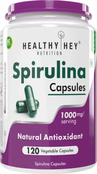 Affordable Order Healthyhey Nutrition Spirulina Capsules 120 Capsules Online