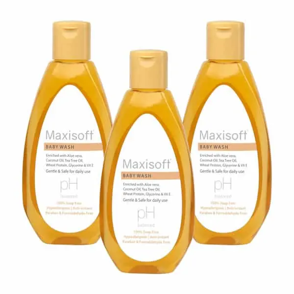 Order Maxisoft Baby Wash Ph Balanced | 100 Ml | Pack Of 3 Online Shop Now