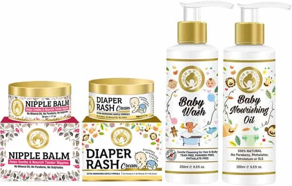 Order Mom & World Extra Nourishing Care – Nipple Balm Diaper Rash Baby Wash Baby Nourishing Oil Online Genuine