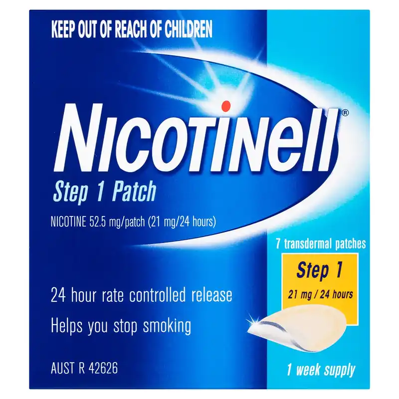 Warranty Included Nicotinell Patch Step1 21mg 7 Day Supply
