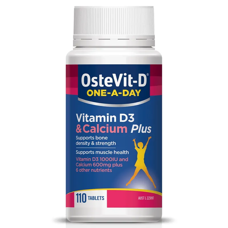 OsteVit-D One-a-Day Vitamin D3 & Calcium Plus 110 Tablets Authentic