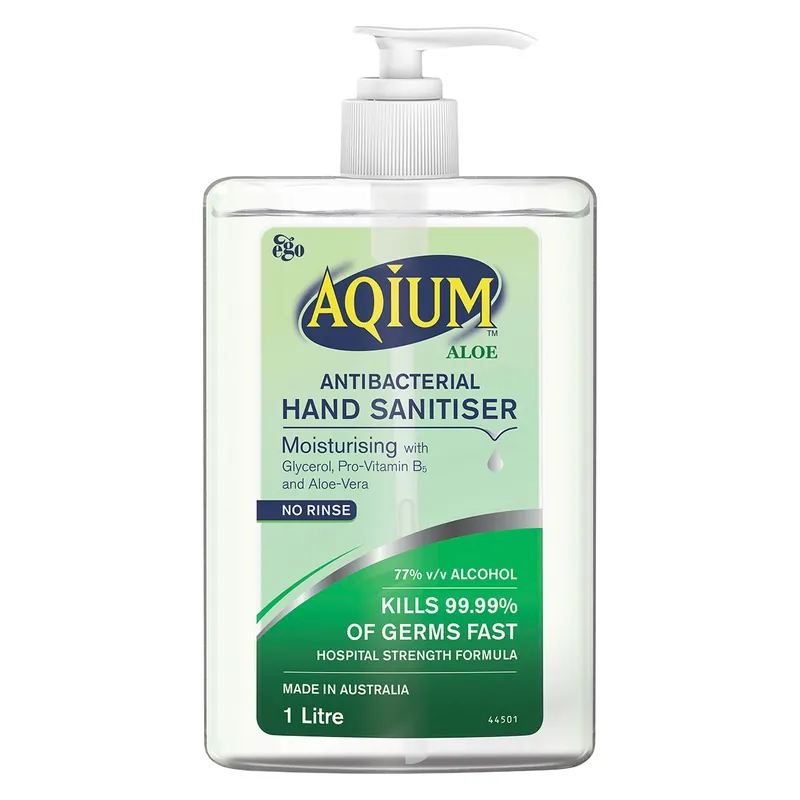 Ego Aqium Hand Sanitiser Aloe1 Litre Viral