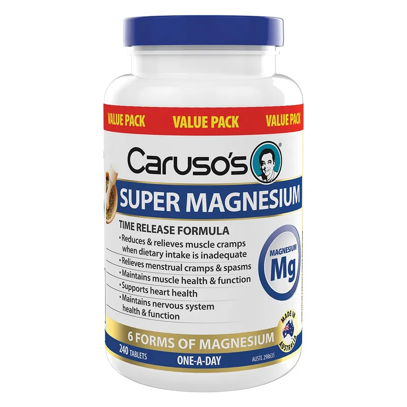 Carusos Super Magnesium 240 Tablets Crafted
