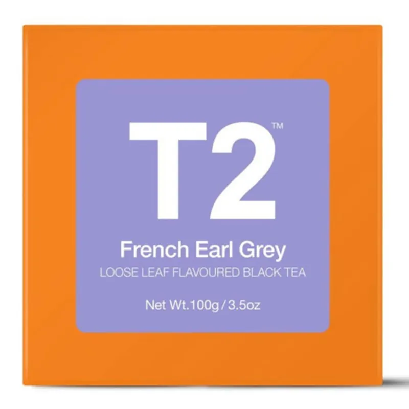 T2 French Earl Grey Loose Leaf Tea 100g Free Delivery