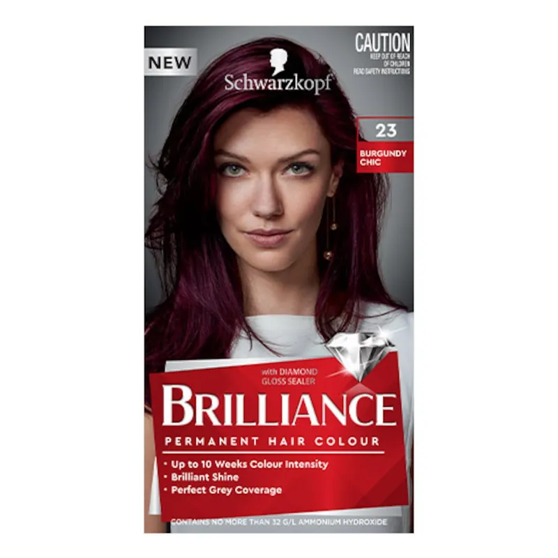 Super Sale Schwarzkopf Brilliance Permanent Hair Colour 23 Burgundy Chic