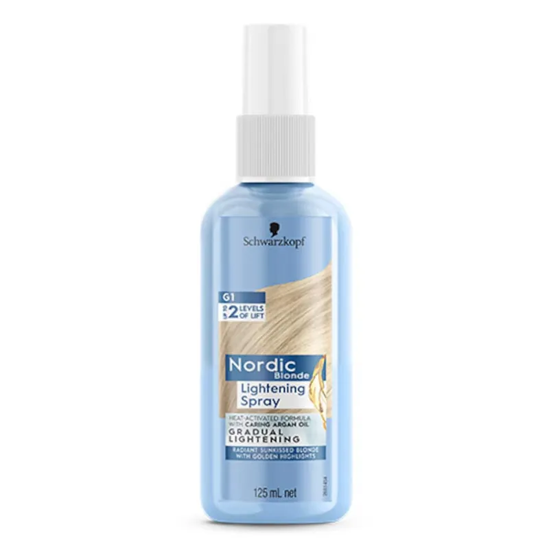 Same Day Shipping Schwarzkopf Nordic Blonde G1 Lightening Spray 125ml