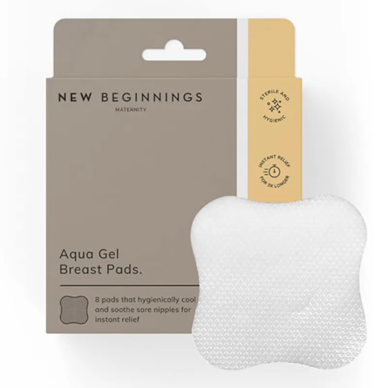 Direct From Factory New Beginnings Disposable Aqua Gel Breast Pads 16 Pack