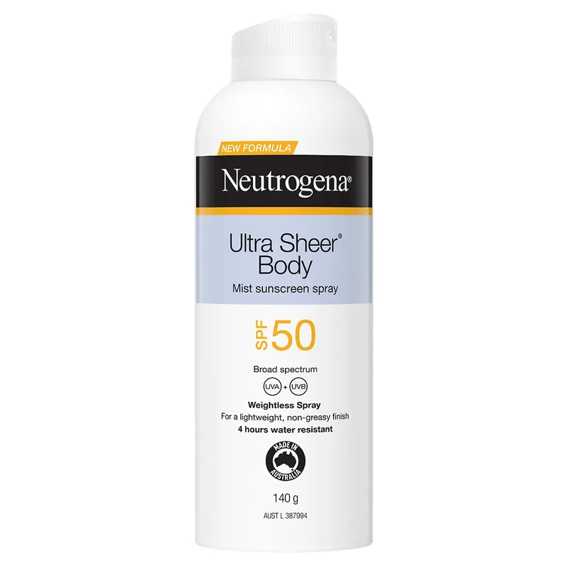 Deal Neutrogena Ultra Sheer Body Mist Sunscreen SPF50 140g