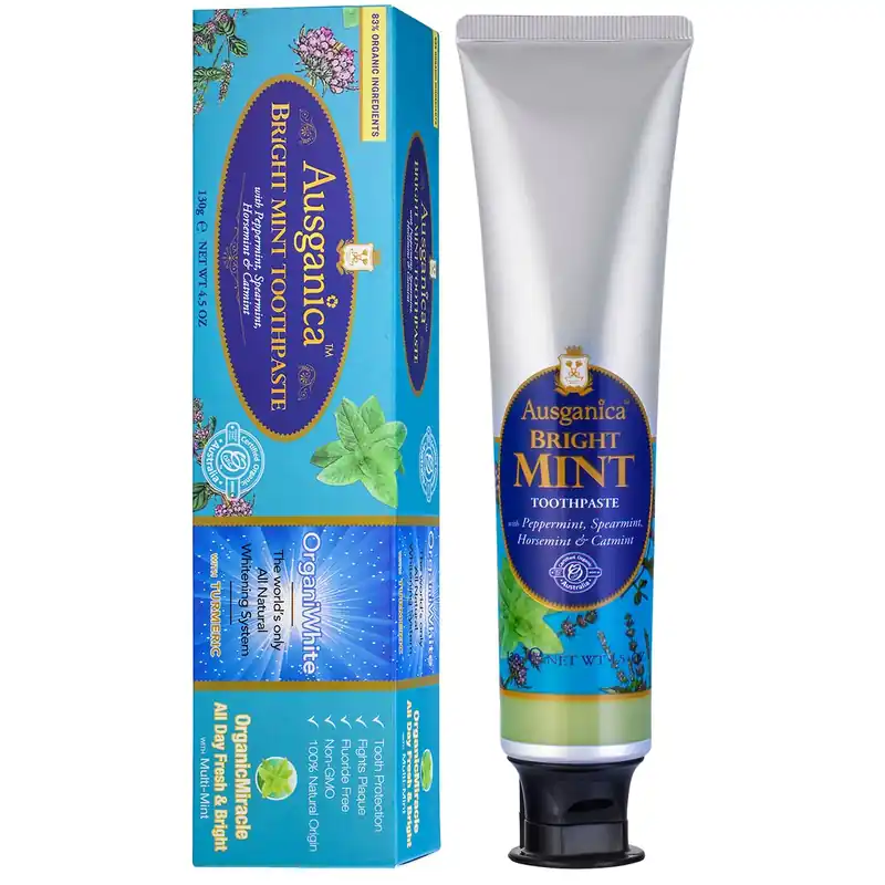 Express Delivery Ausganica OrganiWhite Bright Mint Toothpaste 130g