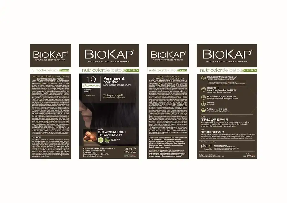 Modern Biokap Rapid 1.0 Natural Black 135ml