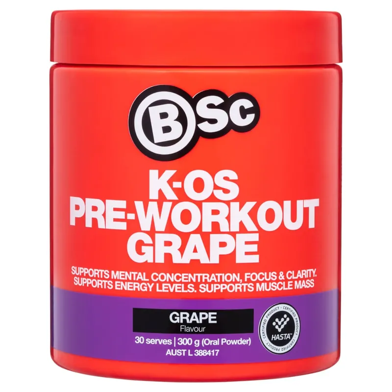 Must Have BSc K-OS Pre-Workout Grape 300g