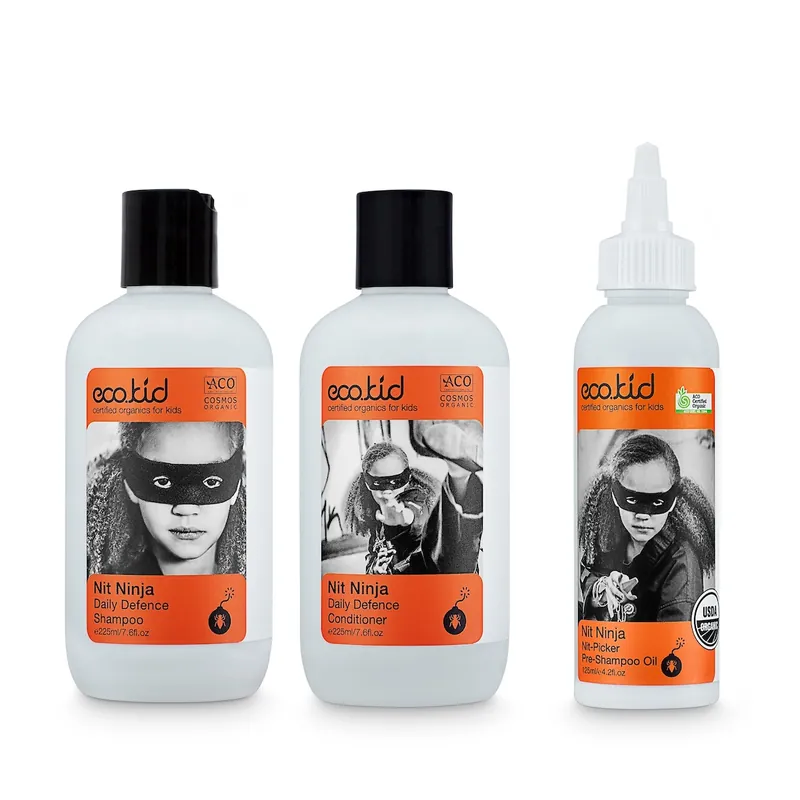Limited Edition Eco.kid Organics Nit Ninja Nit Picker Daily Defence Picker Triple Pack Bundle