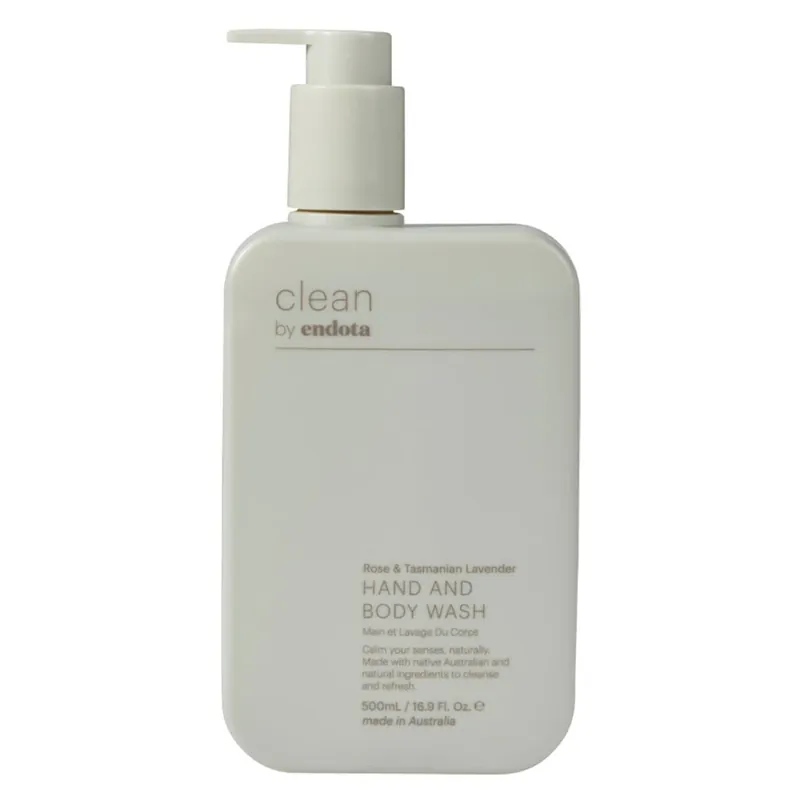 Seasonal Sale Endota Clean Rose & Tasmanian Lavender Hand & Body Wash 500ml