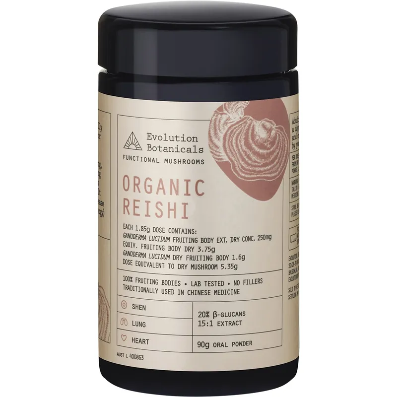 Evolution Botanicals Organic Reishi Functional Mushrooms 90g Instant Buy