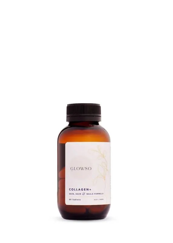Glowso Collagen + Skin Hair & Nails Formula 60 tablets Express Delivery