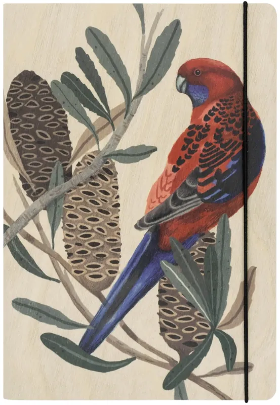 Exclusive Greenigo Daniella Germain A5 Journal Rosella with Banksia