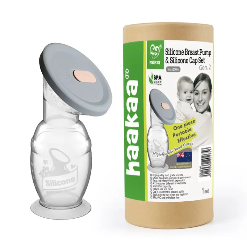 Haakaa Silicone Breast Pump and Cap Set 150ml Top Rated