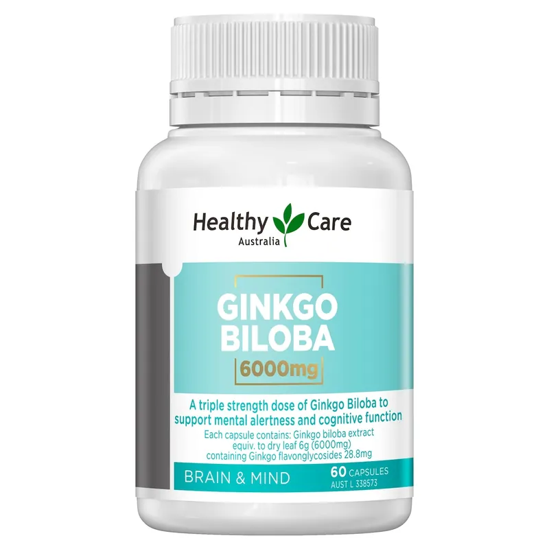 Limited Offer Healthy Care Ginkgo Biloba 6000Mg 60 Capsuless