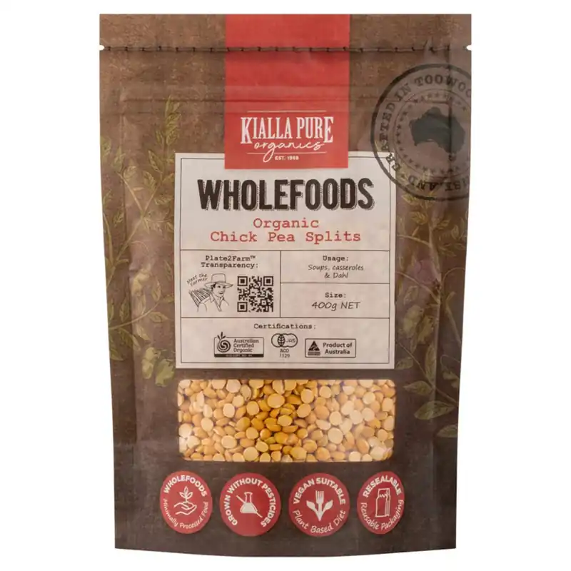Reduced Price Kialla Organic Chick Pea Splits 400g