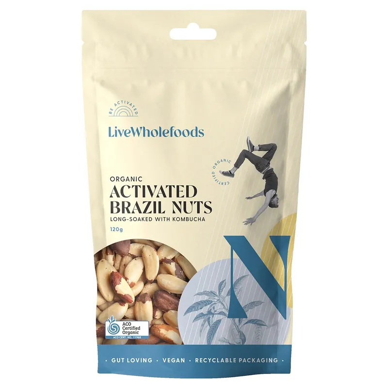 Live Wholefoods Organic Activated Brazil Nuts 120g Modern