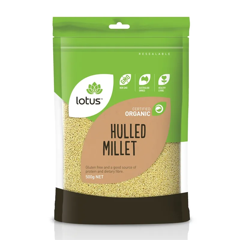 Lotus Organic Millet Hulled 500g Express Delivery