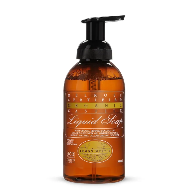 Modern Melrose Organic Castile Liquid Soap Lemon Myrtle 500ml