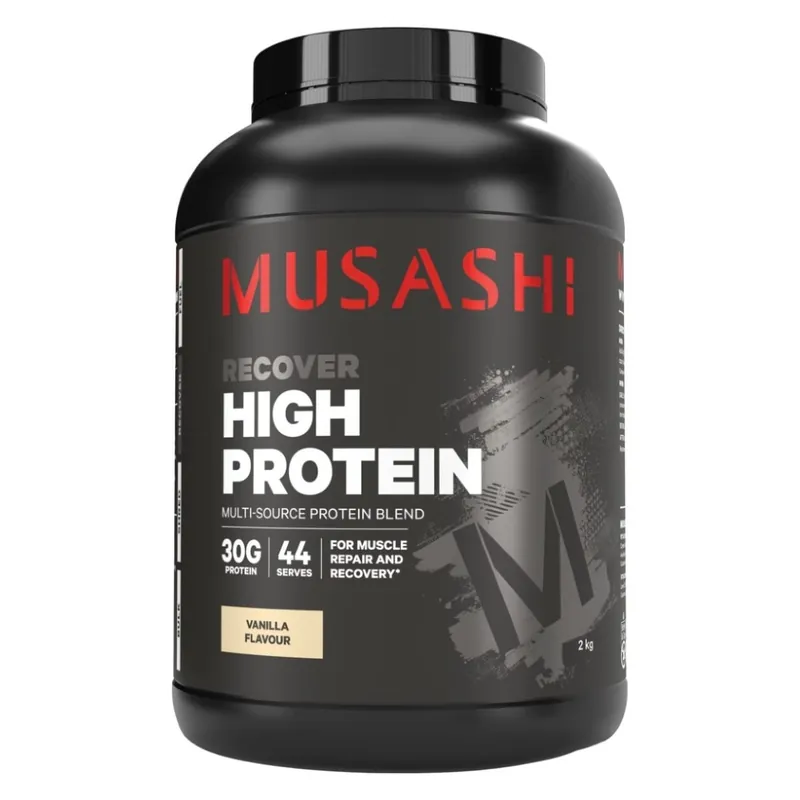Free Shipping Musashi High Protein Powder Vanilla Milkshake 2Kg