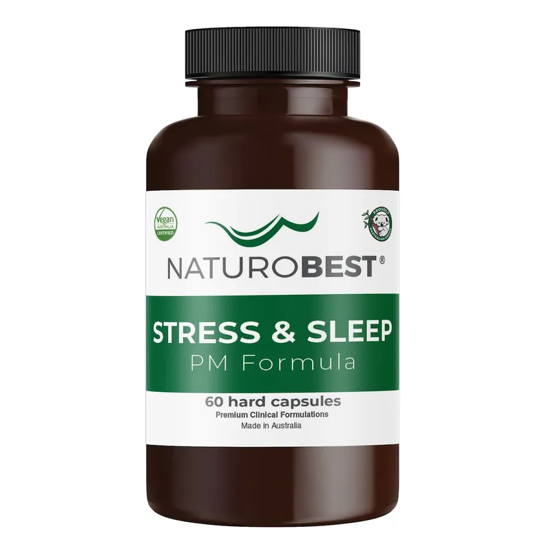 Discount NaturoBest Stress & Sleep PM Formula 60 Capsules