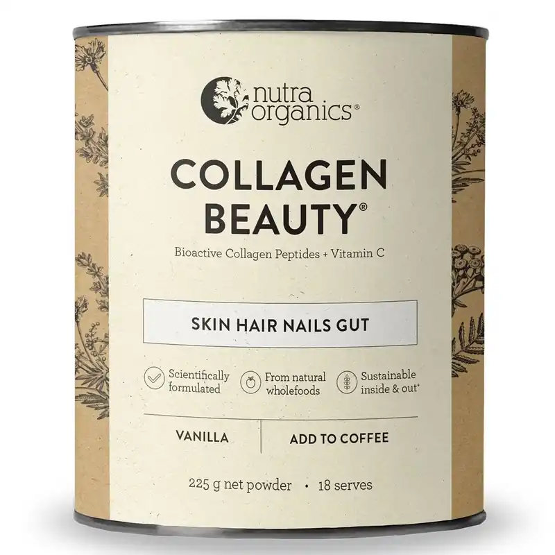 Nutra Organics Collagen Beauty Vanilla 225g Limited Edition