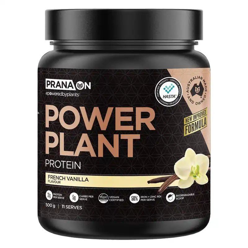 Premium Pranaon Power Plant Protein French Vanilla 500g
