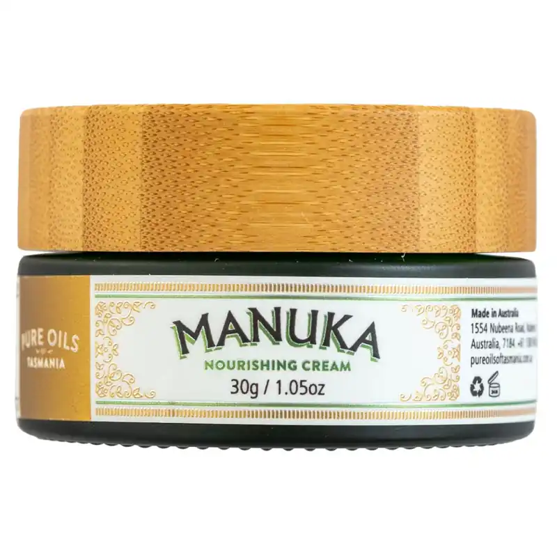 Fan Favorite Pure Oils of Tasmania Manuka Nourishing Cream in Bamboo Box 30ml