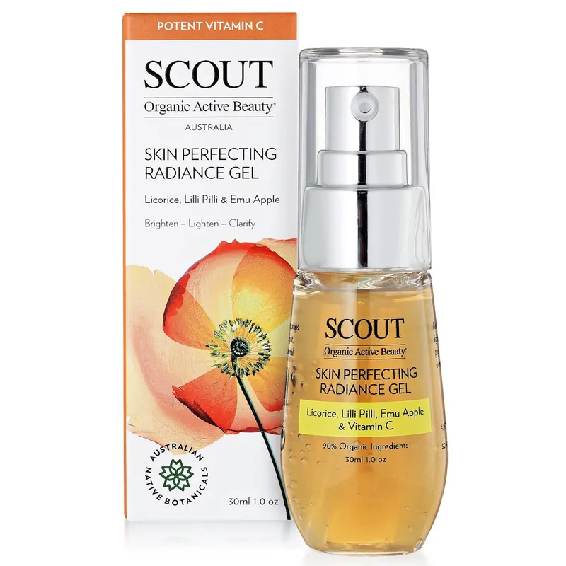 Buy Today Scout Skin Perfecting Radiance Gel with Lilli Pilli Licorice Emu Apple & Vitamin C 30ml
