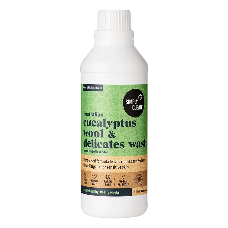 Simply Clean Australian Eucalyptus Wool & Delicates Wash 1L Free Returns