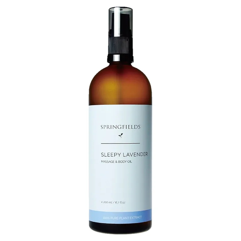 Springfields Sleepy Lavender Massage & Body Oil 200ml Get Yours